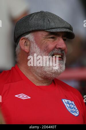 Un fan d'Englod avant England Women v Denmark Women International Sympa Banque D'Images