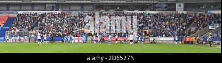 Les fans de Voyager Coventry City Banque D'Images