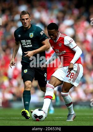 Joe Willock d'Arsenal (à droite) en action Banque D'Images