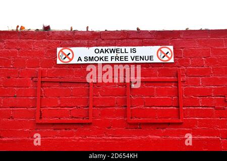 Vue générale de la signalisation à Oakwell Banque D'Images