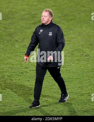 Gary Waddock, directeur de la conciergerie de Southend United Banque D'Images