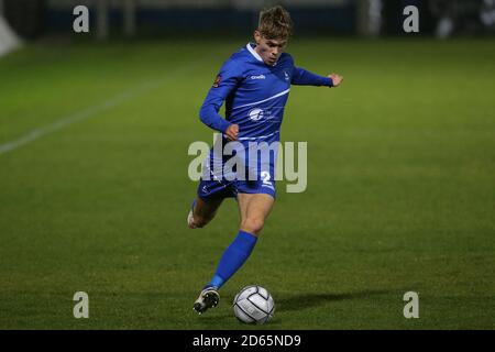 Lewis Cass de Hartlepool se sont Unis lors du match de la Vanarama National League entre Hartlepool United et Bromley à Victoria Park, Hartlepool, le mardi 13 octobre 2020. (Crédit : Mark Fletcher | INFORMATIONS MI) Banque D'Images