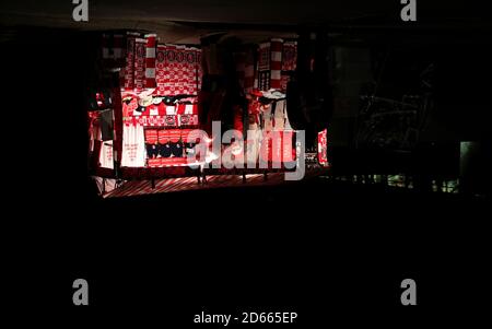 Vue générale en dehors du sol avant le match Banque D'Images