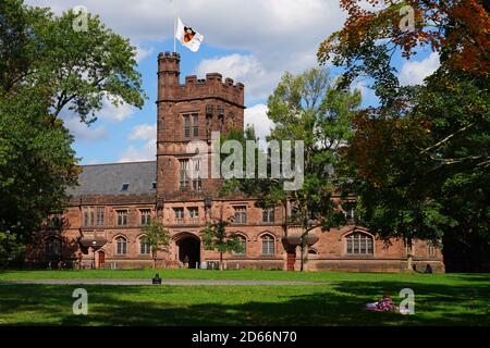 PRINCETON, NJ -30 SEP 2020- vue du campus universitaire de l'Ivy League Princeton University à Princeton, New Jersey, États-Unis. Banque D'Images