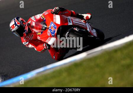 Ducati Marlboro's Casey Stoner (AUS) Banque D'Images