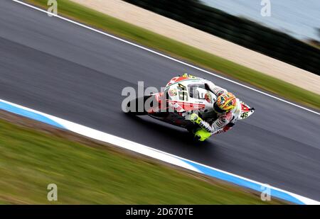 Valentino Rossi (ITA) de l'équipe Fiat Yamaha Banque D'Images