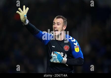 Alex Cairns de Fleetwood Town Banque D'Images