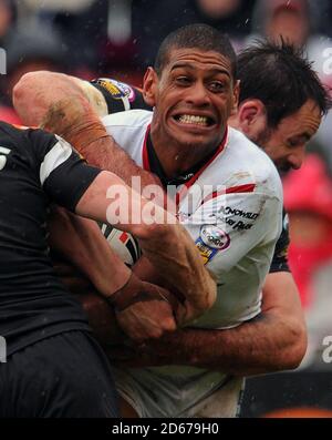 Le Léon Pryce de St Helens en action Banque D'Images