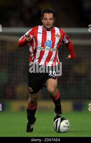 PHOTO DU FICHIER Andy Reid, de Sunderland, a rejoint Sheffield United sous prêt jusqu'au 27 novembre. Andy Reid, Sunderland... Football - Carling Cup - deuxième tour - Norwich City / Sunderland - Carrow Road ... 24-08-2009 ... Norwich ... Angleterre ... Le crédit photo devrait se lire comme suit : Adam Davy/EMPICS Sport. Référence unique n° 7771032 ... Banque D'Images