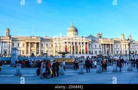 Galerie nationale de portraits sur Trafalgar Square. Londres, Royaume-Uni. Banque D'Images