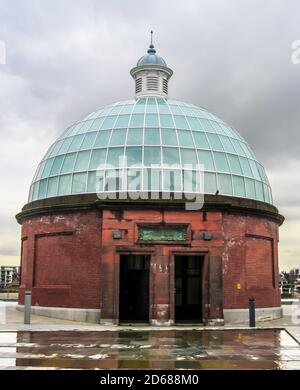 Greenwich foot tunnel. Londres, Royaume-Uni Banque D'Images