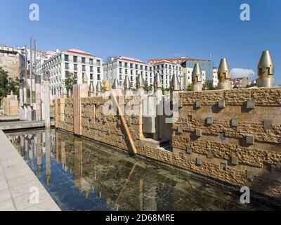 Le quartier Mouraria et la place Martim Moniz Lisbonne, Portugal, Europe Banque D'Images