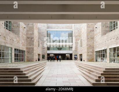Centro Cultural de Belem, architecture moderne et un nouveau point de repère à Belem, Lisbonne, Portugal Banque D'Images