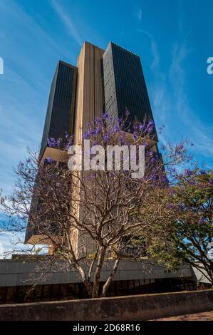 Banque centrale du Brésil à Brasilia, DF, Brésil, le 14 août 2008. Façade du siège. Banque D'Images