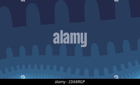 Arrière-plan coloré de la scène nocturne d'Halloween. Banque D'Images