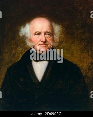 Martin Van Buren (1782-1862), homme d'État américain qui a servi comme huitième président des États-Unis, portrait peint par George Peter Alexander Healy, 1857 Banque D'Images