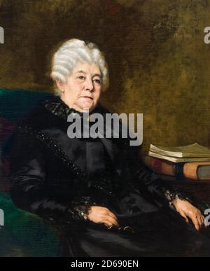 Elizabeth Cady Stanton (1815-1902), chef américaine du mouvement des droits des femmes, portrait peint par Anna Elizabeth Klumpke, 1889 Banque D'Images