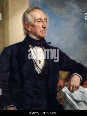 John Tyler (1790-1862), dixième président des États-Unis, portrait peint par George Peter Alexander Healy, 1859 Banque D'Images