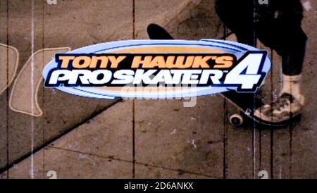 Tony Hawk's Pro Skater 4 - Sony PlayStation 2 PS2 - usage éditorial seulement Banque D'Images