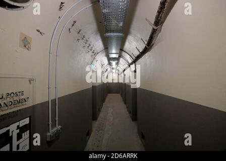 Soute souterrain du colonel Rol-Tanguy des combattants français de la résistance sous le Musée de la libération de Paris, Musée de la libération de Paris.Paris.France Banque D'Images