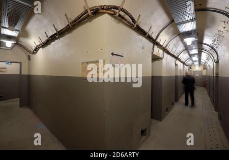 Soute souterrain du colonel Rol-Tanguy des combattants français de la résistance sous le Musée de la libération de Paris, Musée de la libération de Paris.Paris.France Banque D'Images