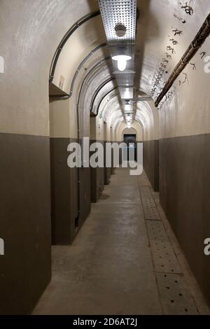 Soute souterrain du colonel Rol-Tanguy des combattants français de la résistance sous le Musée de la libération de Paris, Musée de la libération de Paris.Paris.France Banque D'Images