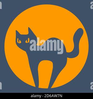 Silhouette De Chat Noir Halloween Image Vectorielle Stock Alamy