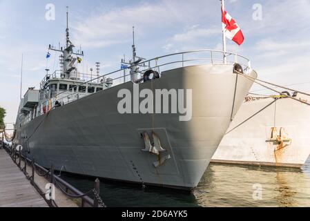 Le NCSM Goose Bay est un navire de défense côtière de classe Kingston qui sert dans les Forces canadiennes depuis 1998. Goose Bay est le huitième navire de sa classe Banque D'Images