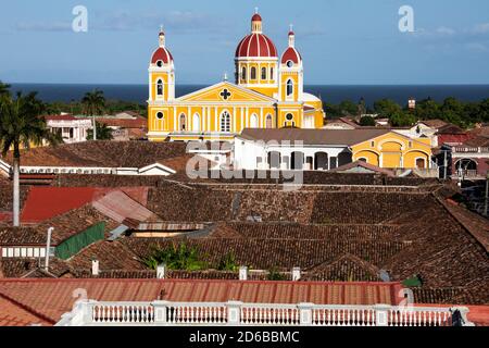 Cathédrale de Grenade, Iglesia Catedral Inmaculada Concepción de María, Grenade, Nicaragua Banque D'Images