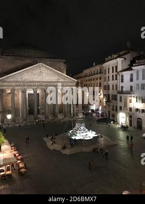 Panthéon à Rome avec les 2000 ans, mais toujours le plus grand dôme en béton non renforcé au monde Banque D'Images