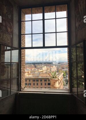 Vue depuis le musée du vatican Banque D'Images