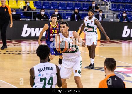 Onstantinos Mitoglou de Panathinaikos OPAP pendant l'Euroligue Turkish Airlines Match de basket-ball entre le FC Barcelone et l'OPAP Panathinaikos le octobre Banque D'Images