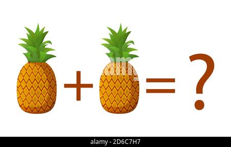 Jeu de comptage pour les enfants d'âge préscolaire. Éducation un jeu mathématique. Illustration de Vecteur