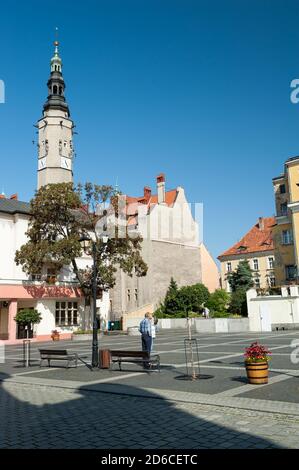 Hôtel de ville de Jawor, Voïvodeship de Basse Silésie, Pologne Banque D'Images