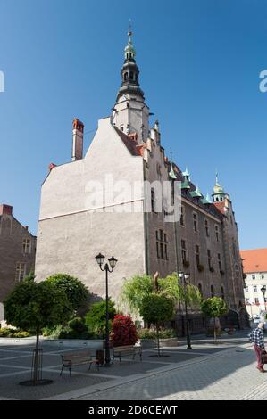 Hôtel de ville de Jawor, Voïvodeship de Basse Silésie, Pologne Banque D'Images