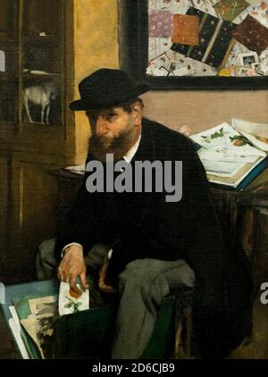 The Collector of Prints, Edgar Degas, 1866, Metropolitan Museum of Art, Manhattan, New York City, États-Unis, Amérique du Nord Banque D'Images
