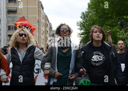 Rome, Italie. 08 mai 2019. Quelques manifestants marchent en procession crédit: Agence de photo indépendante/Alamy Live News Banque D'Images