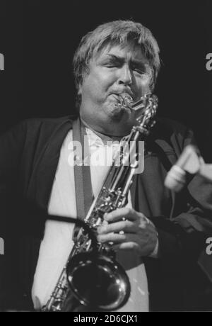 Tony COE, Brecon Jazz Festival, Brecon, Powys, pays de Galles, 1998. Banque D'Images