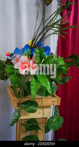 Gros plan des arrangements floraux Banque D'Images