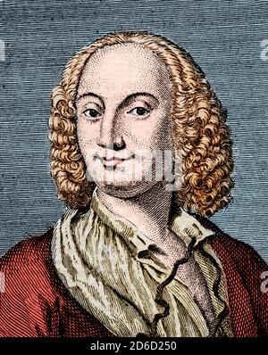 Portrait d'Antonio Vivaldi (1678-1741) Banque D'Images