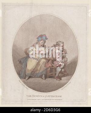 The Duenna & amp; Little Isaac, 1er avril 1784. Banque D'Images