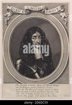 Roi Charles II, 1660-70. Banque D'Images