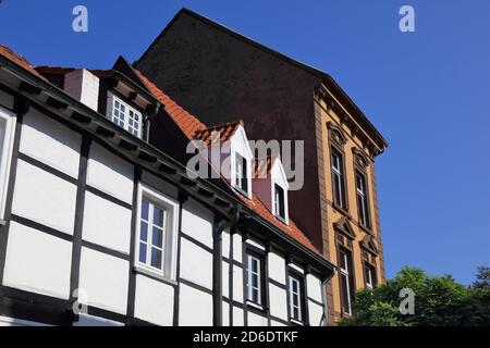 Muelheim an der Ruhr en Allemagne. Architecture de la vieille ville dans le quartier de Kirchenhuegel. Banque D'Images