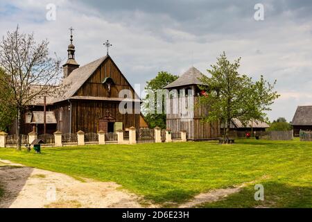 Europe, Pologne, Grande Pologne, Parc Ethnographique De Wielkopolska À Dziekanowice Banque D'Images