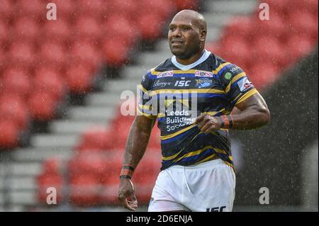 Robert Lui (6) de Leeds Rhinos pendant le match Banque D'Images