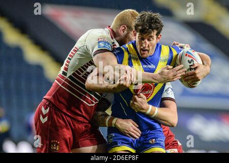 Stefan Ratchford de Warrington Wolves s'est attaqué Banque D'Images