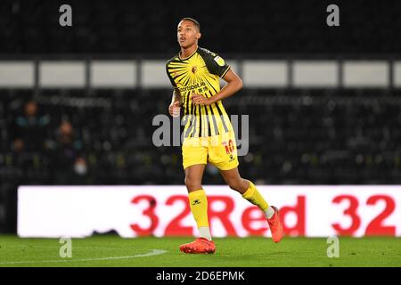 DERBY, ANGLETERRE. 16 OCTOBRE Joao Pedro de Watford lors du match de championnat Sky Bet entre Derby County et Watford au Pride Park, Derby le vendredi 16 octobre 2020. (Credit: Jon Hobley | MI News) Credit: MI News & Sport /Alay Live News Banque D'Images