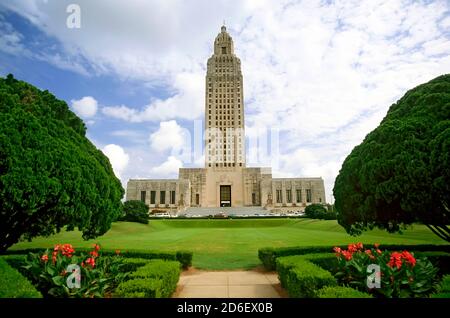 Baton Rouge Louisiana State Capitol Building Banque D'Images