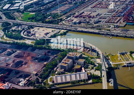 Pont Köhlbrand, Hambourg, Allemagne Banque D'Images