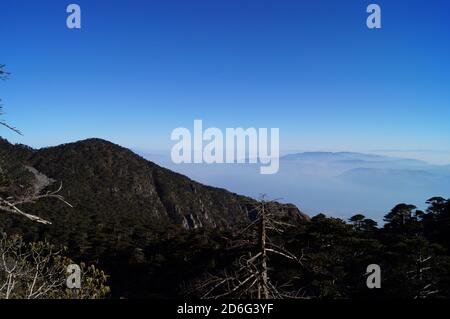 Paysage de Cangshan (montagne de Cang) tourné en 2014 Banque D'Images